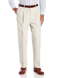 HAGGAR - Pantalón de Trabajo para Hombre (Planchado, con Cintura Extensible Oculta)