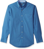 IZOD Camisa de Manga Larga elastizada a Cuadros para Hombre