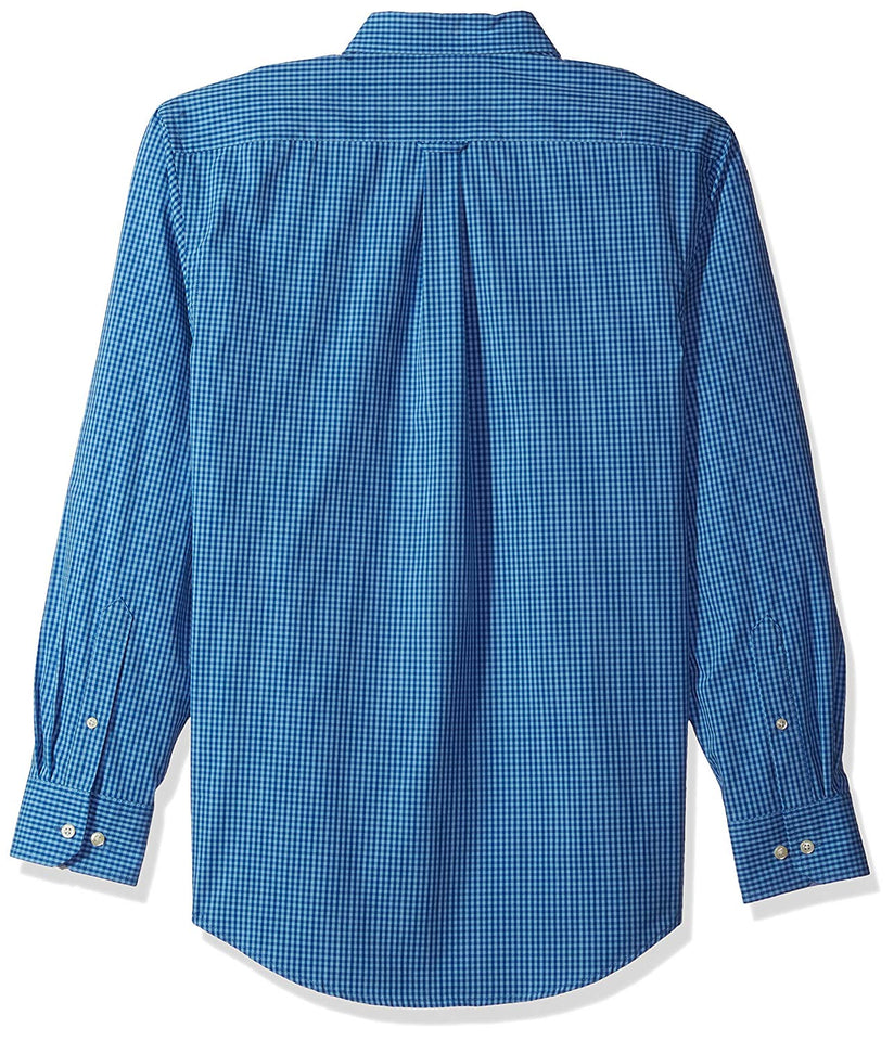 IZOD Camisa de Manga Larga elastizada a Cuadros para Hombre