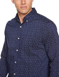 Chaps - Camisa elástica de Manga Larga para Hombre, Ajuste clásico, fácil de Limpiar, de fácil Cuidado